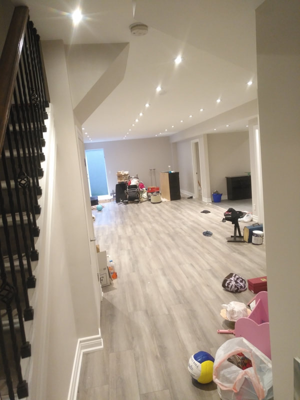 Complete basement renovation