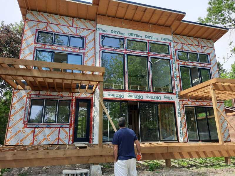 House framing structural work